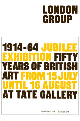 London Group exhibition poster